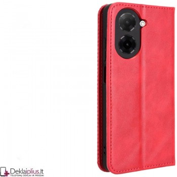 Dirbtinės odos atverčiamas dėklas su skyreliais - raudonas (Xiaomi Redmi A5) Dirbtinės odos atverčiamas dėklas su skyreliais - raudonas (Xiaomi Redmi A5)